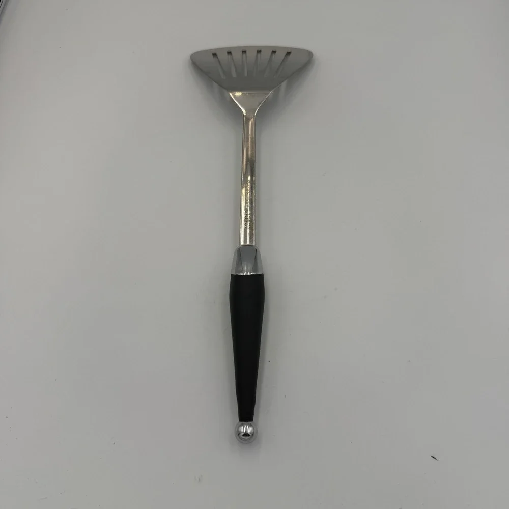 Copco Slotted Spatula Turner 18/8 Stainless Steel Black Handle Kitchen Tool